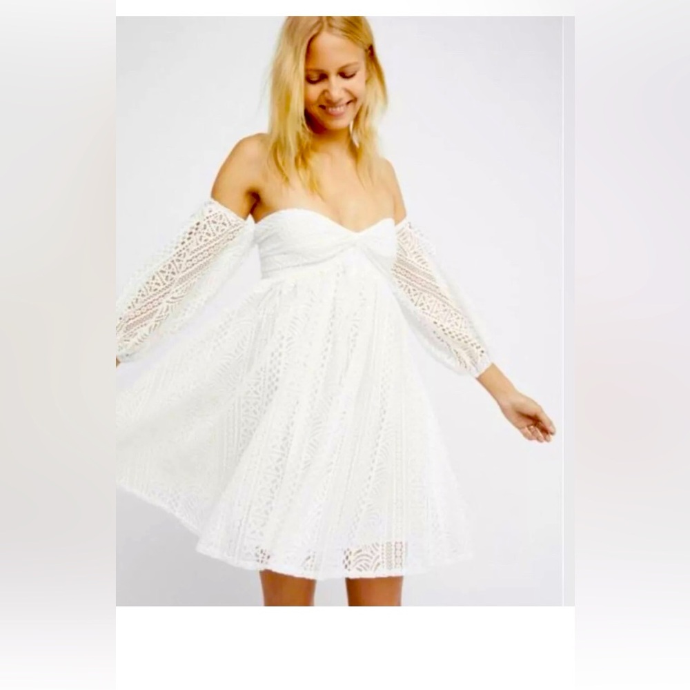 NWT Free People Emmy Lou Ivory Dress Size XS